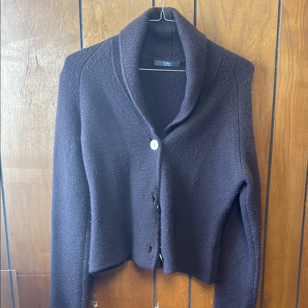 Folio Women's Brown Sweater - 100% cashmere